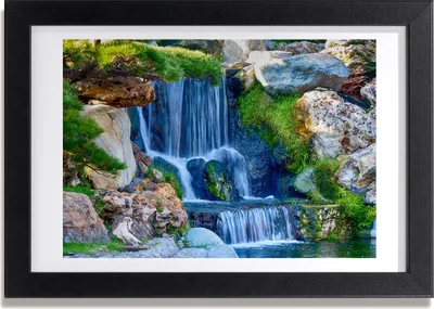 Produktbild von Bild 30x20 MDF-Rahmen, Wandkunst Wasserfall