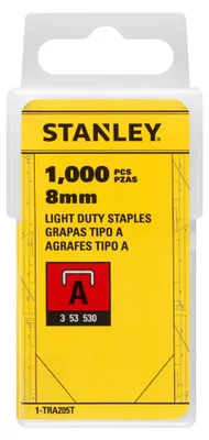Obrázek produktu pro Stanley 1-TRA205T, 1000 svorek, Ocel, TR45 TR151YL TR150L, 99 mm, 23 mm, 80 g