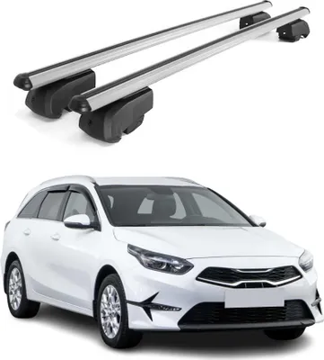 Produktbild von Dachträger Gepäckträger für Kia Ceed SW 2019-2021 Querträger ABE Alu Grau 2x