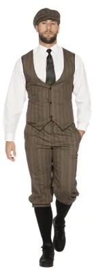 Produktbild von 20er Jahre Peaky Blinders Anzug Knickerbocker Herren Kostüm Braun-Beige, Größe:56