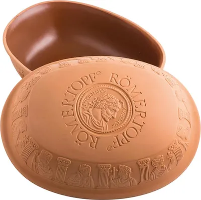 Produktbild von Römertopf Bräter Maxi mit Dampfgarfunktion, spülmaschinenfest, für Braten, Gemüse, Fisch und Süßspeisen, Profi-Qualität