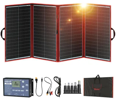 Immagine prodotto di Pannello solare pieghevole - Pannello portatile - Caricabatterie solare da 300W - Pannello solare per campeggio - Design compatto