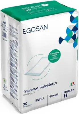 Image de Egosan Underpads 60 x 60 cm - 1 paquet de 30 protections