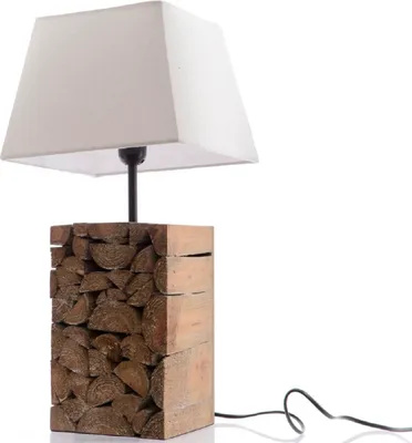 Produktbild von Tischlampe Holzscheite 25x25x51 cm