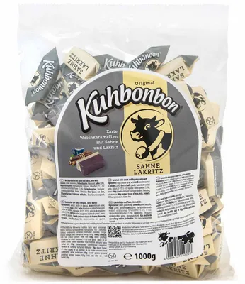 Produktbild von Kuhbonbon Sahne Lakritz 1kg