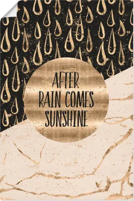 Produktbild von ARTland Poster Nach Regen kommt Sonnenschein Größe: 20x30 cm