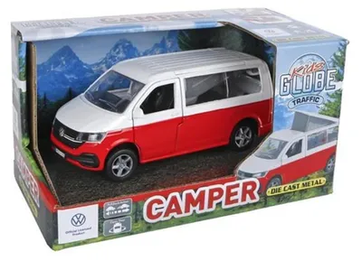 Obrázek produktu pro Kids Globe Traffic dodávka VW 13,5cm kov zpětný chod v krabičce