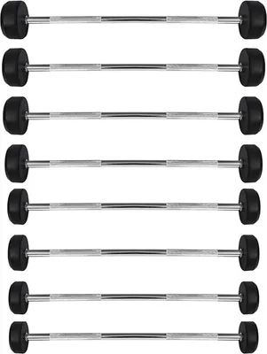 Produktbild von Gsg-40 Starre Hantelstange/Gummistange 40 Kg Hms
