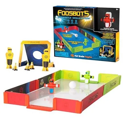 Produktbild von Fat Brain Toys Fußballspiel Foosbots Stadium für Kinder und Familie