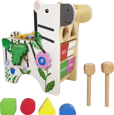 Produktbild von Teamson Kids Spielzentrum Zebra mit Musikspielzeug für Kinder