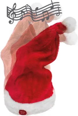 Produktbild von Weihnachtsmann Nikolaus Mütze - Animiert mit Bewegung und Ton | Rot Weiß