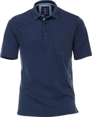 Produktbild von REDMOND Casual Herren Polo-Shirt Kurzarm Regular-Fit Jersey Marine 3XL