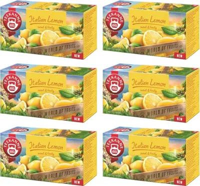Produktbild von Teekanne italienische Zitrone Tee 120 Beutel - Früchtetee Zitronentee Ländertee