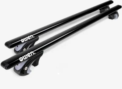 Produktbild von Owen 5.0 Dachträger 135cm Schwarz | Aluminium Relingträger für offene Reling | I u.a für Volvo XC70 Kombi 08|2007 - 05|2016 (II)