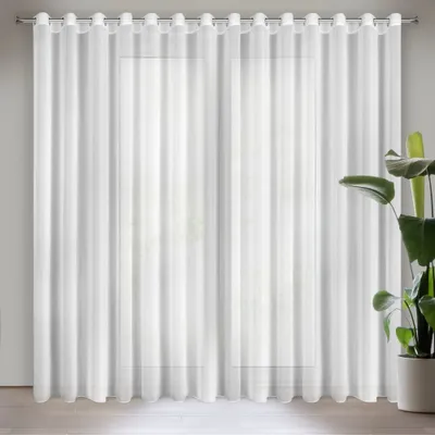 Produktbild von Gardine DALIA weiß 350x250 cm Ösen Ösenvorhang