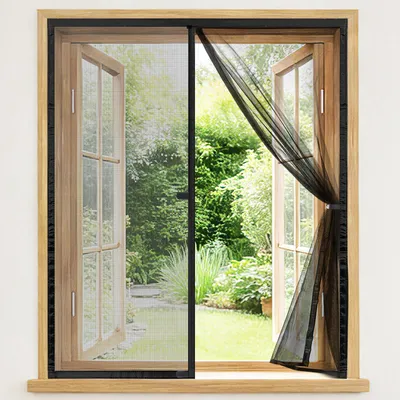 Produktbild von Fliegengitter Fenster 130x135 cm, Insektenschutz mit Fiberglasgewebe, Montage ohne Bohren