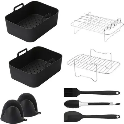 Obrázok produktu pre Sada silikónových grilovacích dosiek pre grilovací parný hrniec, 9 kusov, príslušenstvo k Luchtbakken