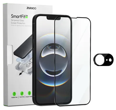 Obrázok produktu pre 1-balenie iPhone 16E Ochranné sklo na displej & 1-balenie ochrana objektívu - Tvrdené sklo | [Automatická inštalácia] - Bez bublín