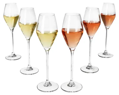 Produktbild von 6x Doyenne Sekt-Gläser 100ml Champagner-Glas klar Sektflöte Prosecco Party