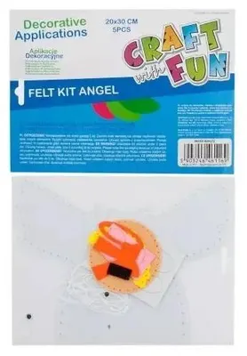 Obrázok produktu pre Sada na kreatívne vyžitie. Anjel z filcu