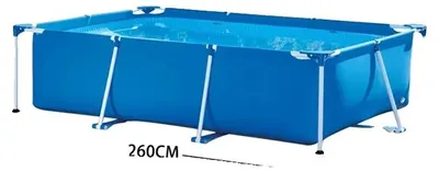 Zdjęcie produktu dla Basen dmuchany, wykonany z trwałego PVC, łatwy montaż, basen ramowy do użytku zewnętrznego