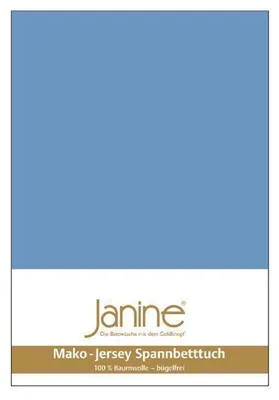 Produktbild von Janine Mako-Feinjersey, 100% Baumwolle Kissenhülle Kiss.  40x80 1 teilig  MAKO-FEINJERSEY 5007-42-602 blau