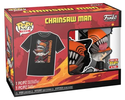 Image de Figurka Funko Pop! Chainsaw Man Leaping z zestawem T-shirt - winylowa kolekcja
