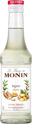Zdjęcie produktu dla Syrop imbirowy Monin, lekko pikantny, idealny do koktajli, 250 ml