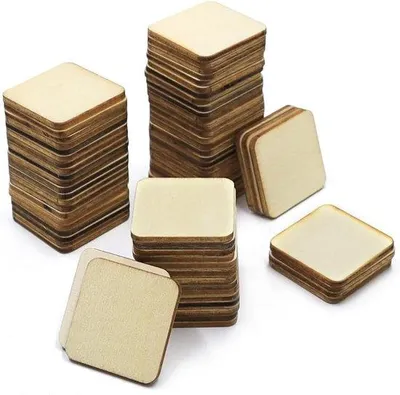 Produktbild von Famanu Holzscheiben 200 Stück - Unbehandelt, 3 x 3 cm