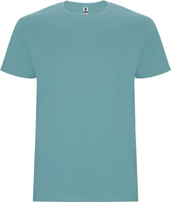 Produktbild von Roly CA6681 | Stafford T-Shirt - Doppellagiger Rundhalskragen - Farbe: Dusty Blue 267 - Größe: 3XL