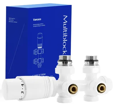 Obrázok produktu pre Omgoods – Viacblokový systém s termostatickou hlavicou pre radiátory – univerzálny dizajn a ventilácia