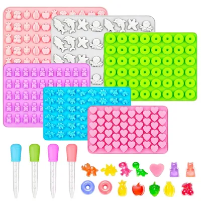 Silikonform Gummibärchen, 6 Stück, lebensmittelecht, BPA-frei