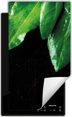 Produktbild von DarHaus Herdabdeckplatte 1 teilig 30x52 cm Anti Rutsch Matte Aufrollbar, schwarz - Küche