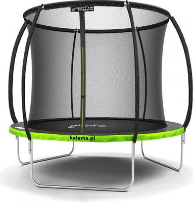 Produktbild von PREMIUM SCHWARZ JUST FUN GARTENTRAMPOLIN 2,44 m