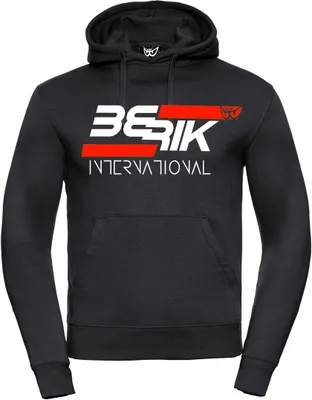 Zdjęcie produktu dla Bluza z kapturem Berik International, czarny/biały, M
