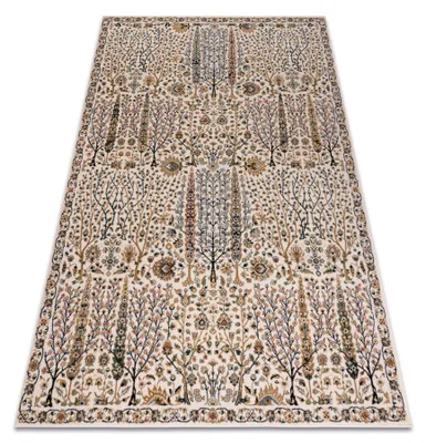 Imagen del producto de Alfombra de lana NAIN Flores, marco 1639/51333 / azul beige 240x340 cm