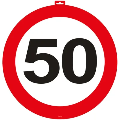 Produktbild von 50. Geburtstag Verkehrsschild Türschild