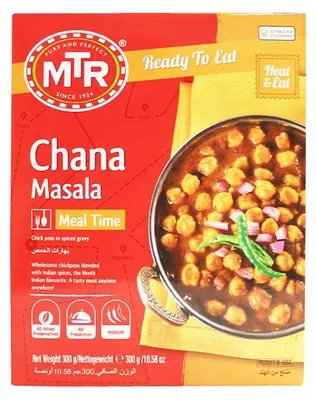 Zdjęcie produktu dla Gotowe danie MTR Chana Masala 300 g – aromatyczne szybki sycący obiad