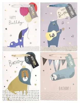 Obrázok produktu pre Darčeková taška Party 18 x 23 x 10 cm, mix STRIGO