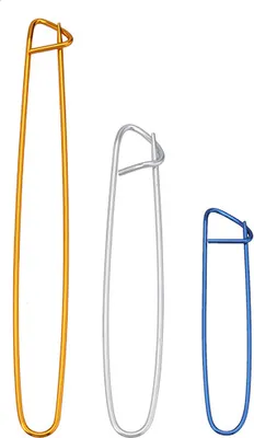 Produktbild von INF Stricknadel-Set, 3-teilig, Aluminium, U-förmig