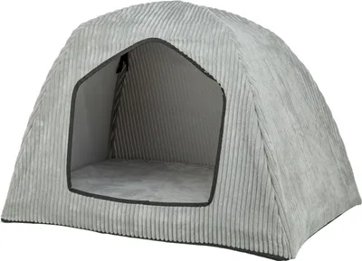Produktbild von TRIXIE Orthopädische Hundehöhle Jonna - hellgrau - 75 × 55 × 55 cm