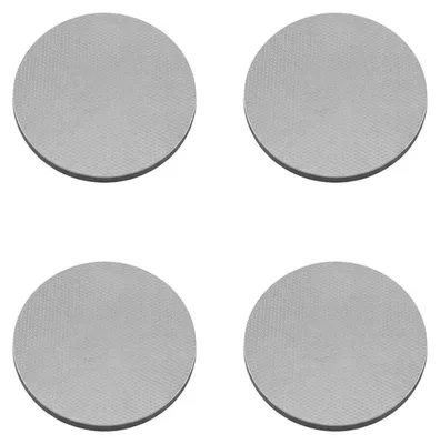 Produktbild von Silberne Untersetzer, 10 x 10 cm – 4er-Set