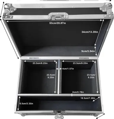 Image de Flightcase, compatible avec les machines Spark 750W, durable et léger, noir