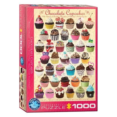 Produktbild von Eurographics Chocolate Cupcakes 1000pcs, 1000 Stück(e), Speisen und Getränke