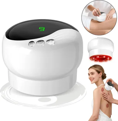 Produktbild von Lymphdrainage-Schabegerät mit 9+9 Stufen – Kabellos, tragbares Schröpfmassagegerät zur Entspannung