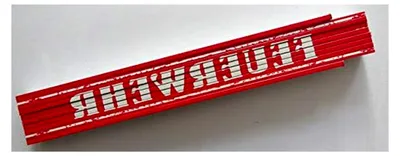 Produktbild von Zollstock Meterstab 2m Feuerwehr