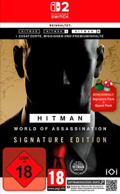 Produktbild von Hitman World of Assassination NSW2 SSK AT Software-Schlüssel-Karte Signature Edition