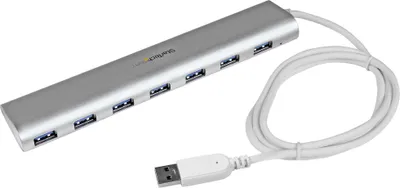 Obrázek produktu pro StarTech.com ST73007UA, USB 3.2 Gen 1 (3.1 Gen 1) Type-A, USB 3.2 Gen 1 (3.1 Gen 1) Type-A, 5000 Mbit/s, Stříbrná, Bílá, Hliník, Plast, Výkon