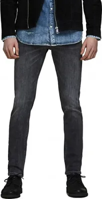 Produktbild von Jack & Jones 12159030, Schwarz, Grau, Jeans, Baumwolle, Elasthan, Polyester, Nicht bleichen, Natürliche Trocknung, Nicht chemisch reinigen
