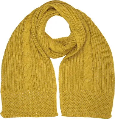 Produktbild von Winterschal Warm mit Zopfmuster und dezentem Glitzer von collezione alessandro